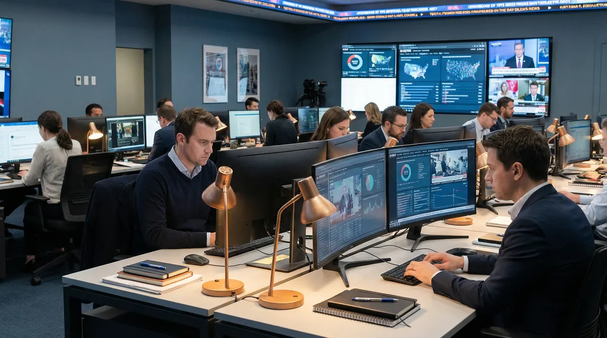 黑料51 - 调查团队在新闻编辑室工作